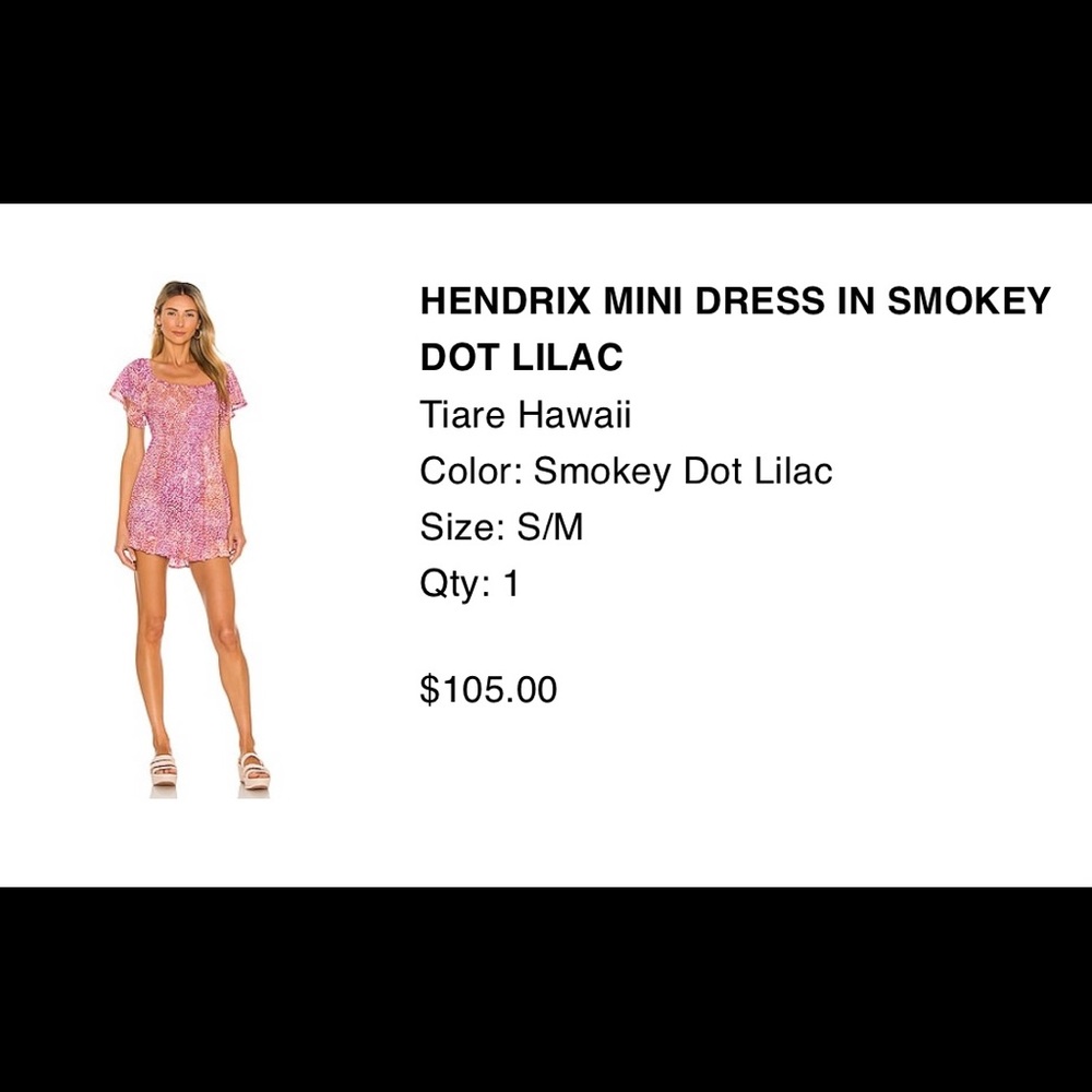 Lilac light-weight flowy mini dress from Revolve